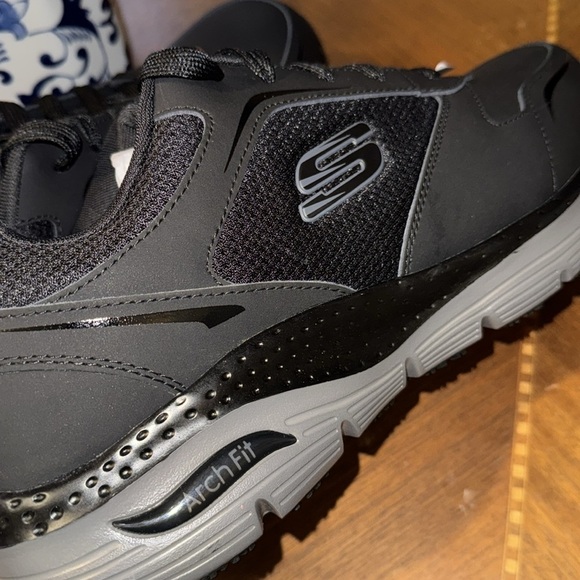 Skechers Work Arch Fit SR - Angis Comp Toe Size 12 men’s Wide Fit new in box - Picture 5 of 11